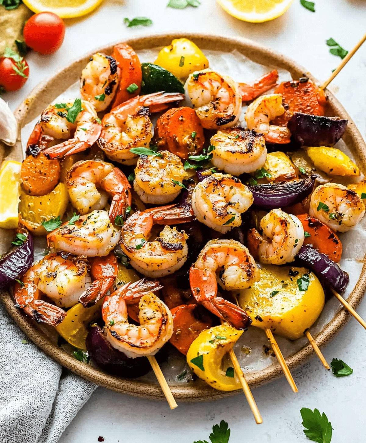 Garlic Butter Shrimp And Vegetables Recipe