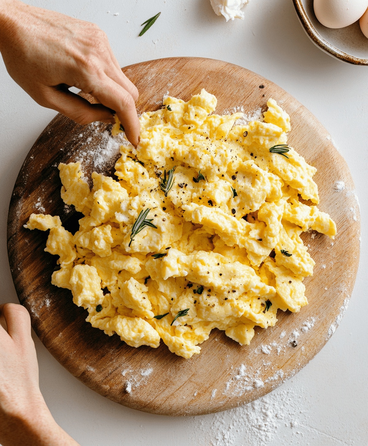Creamy Cottage Cheese Scrambled Eggs Recipe