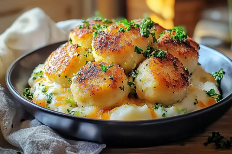 Garlic Butter Lobster Bites With Saffron Mash Recipe