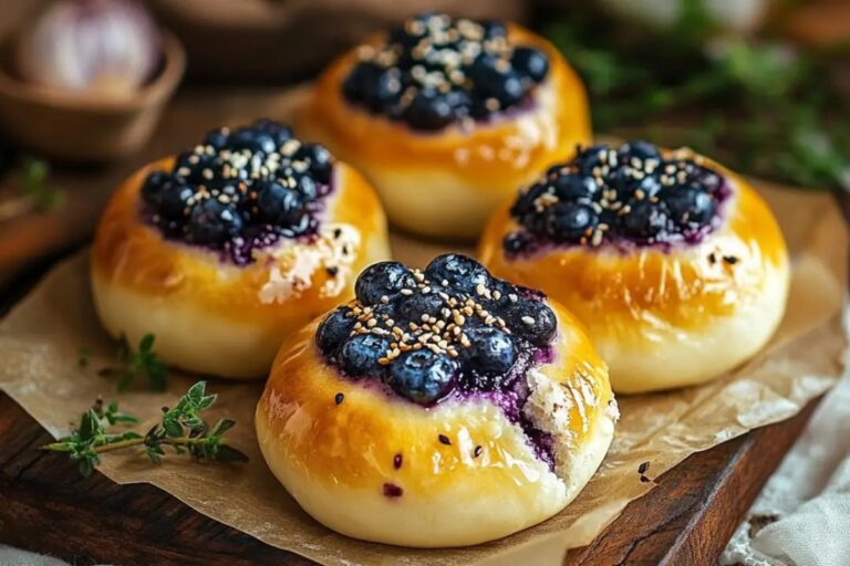 Blueberry & Cheese Vatrushka Buns Recipe