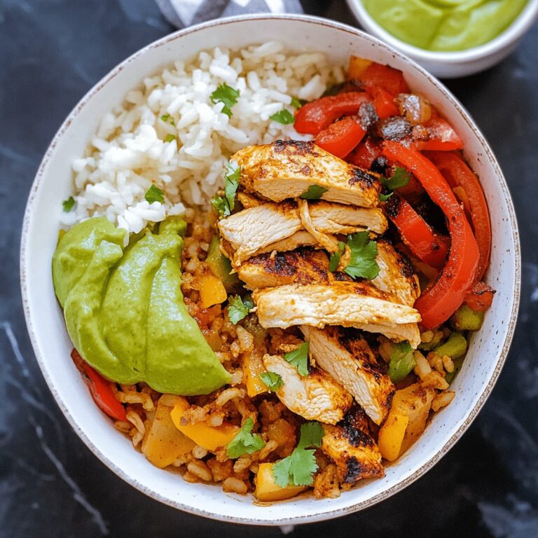 Chicken Fajita Rice Bowl Recipe