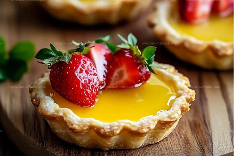 Strawberry Honey Custard Tarts With Lemon Curd Recipe