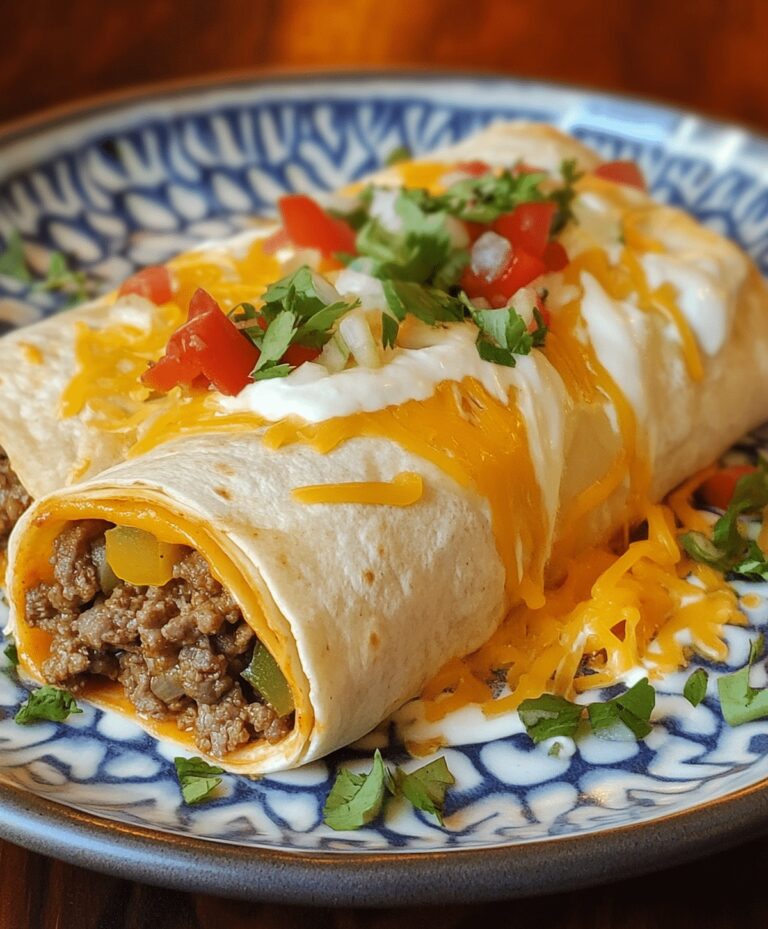 Cheesy Beefy Burrito Delight Recipe