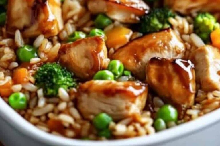 Teriyaki Chicken and Rice Casserole Recipe