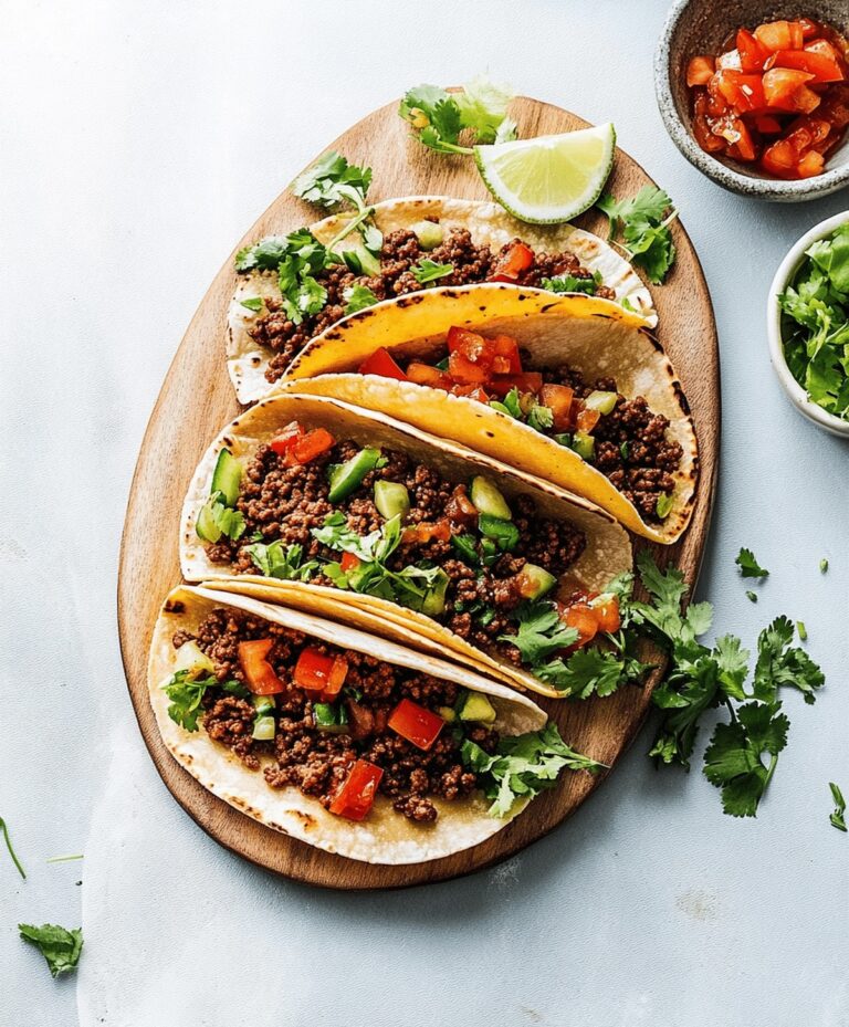 Crispy Ground Beef Tacos Recipe