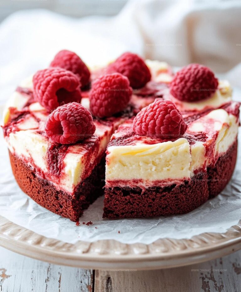 Red Velvet Cheesecake Swirl Brownies Recipe