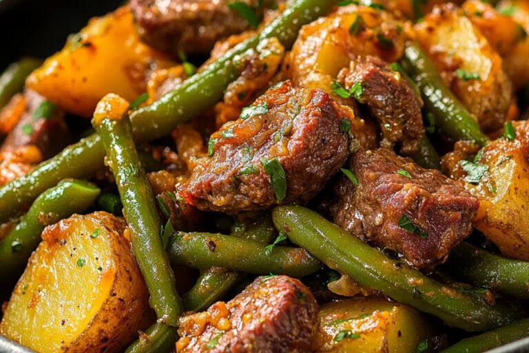 Country Ranch Green Beans & Potatoes With Beef Recipe