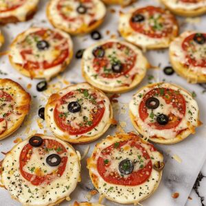 Mini English Muffin Breakfast Pizzas Recipe