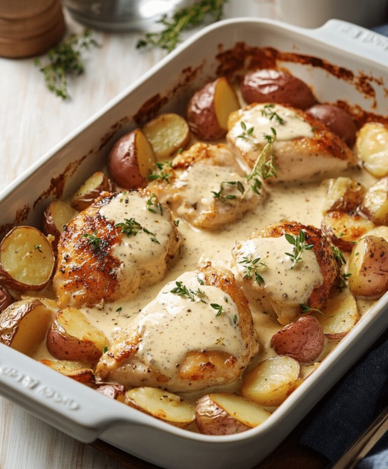 Chicken And Potatoes With Dijon Cream Sauce Recipe