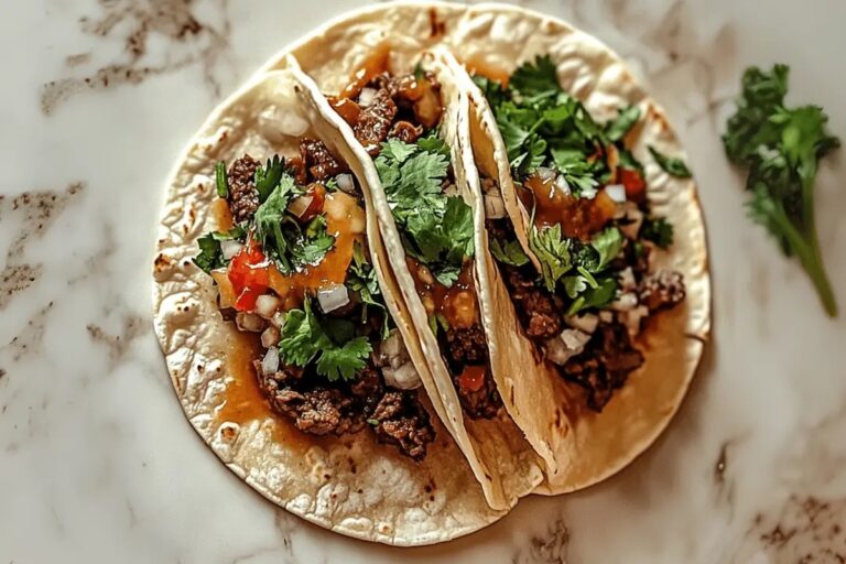 Garlic Butter Honey BBQ Beef Tacos Recipe