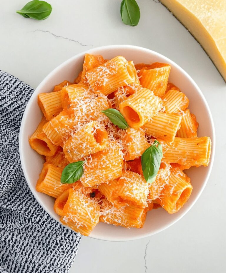 Creamy Tomato Rigatoni Pasta Recipe