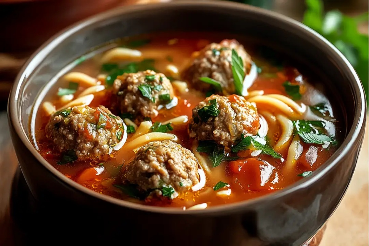 Italian Meatball Soup Recipe