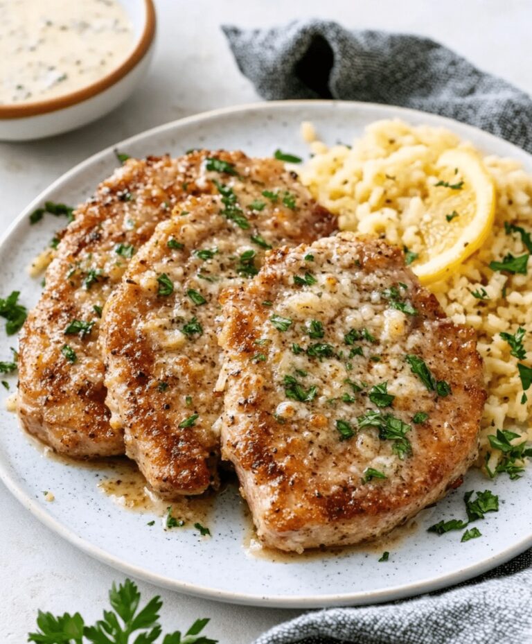 Garlic Parmesan Pork Chops Recipe