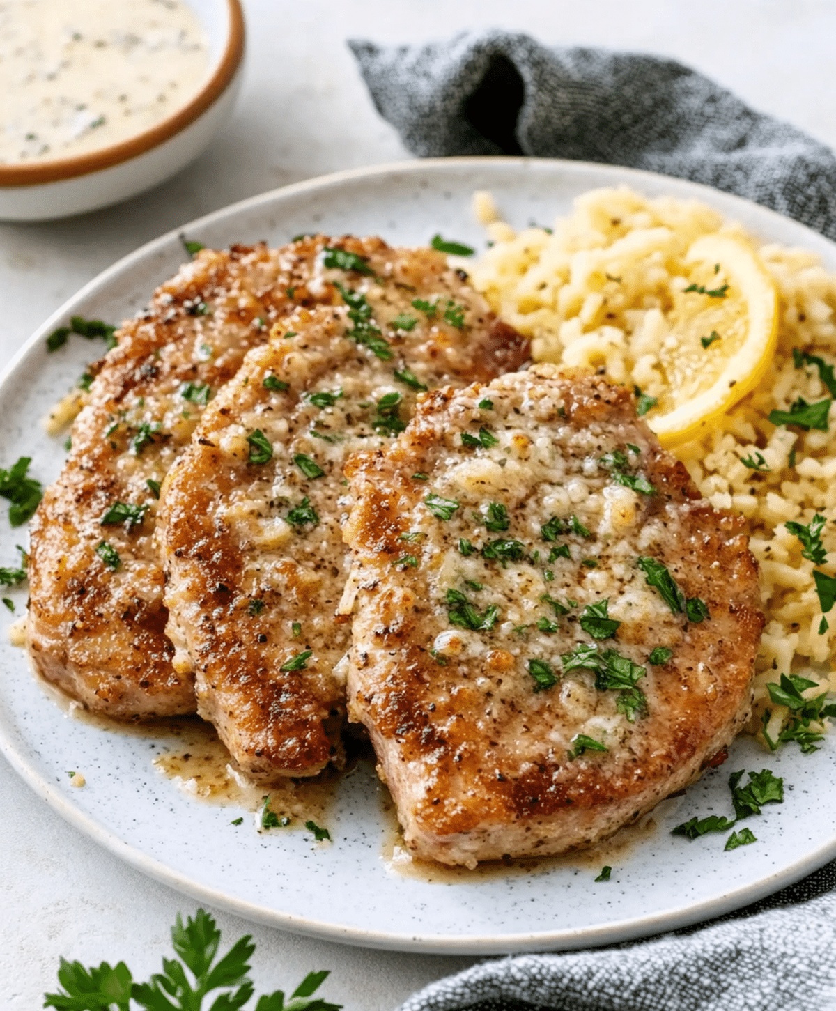 Garlic Parmesan Pork Chops Recipe