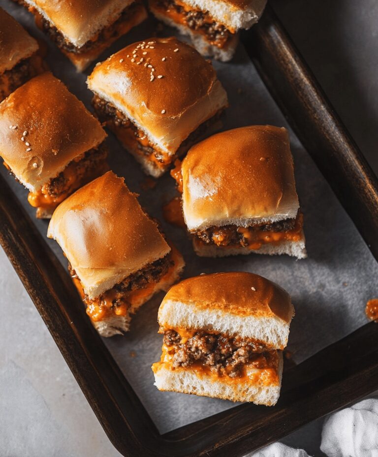 Cheeseburger Sliders With Hawaiian Rolls Recipe