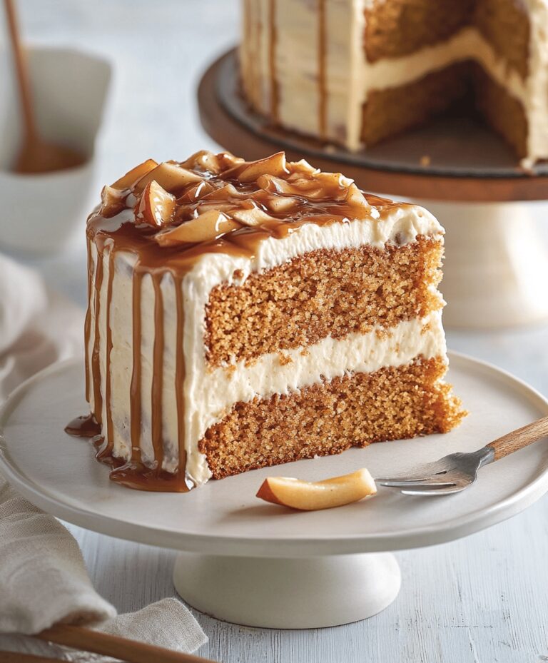 The Best Caramel Apple Spice Cake Recipe