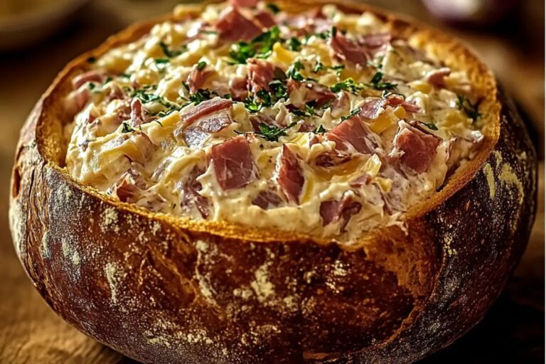 Reuben Dip In A Rye Bread Bowl Recipe