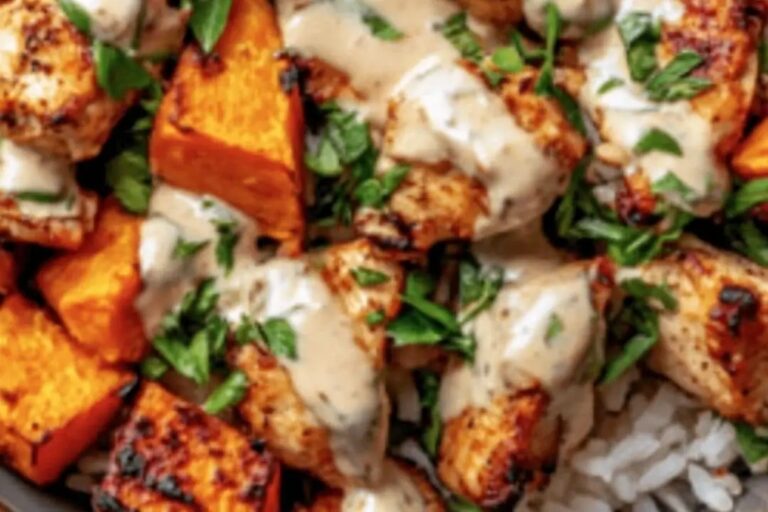Chicken and Sweet Potato Rice Bowl Recipe