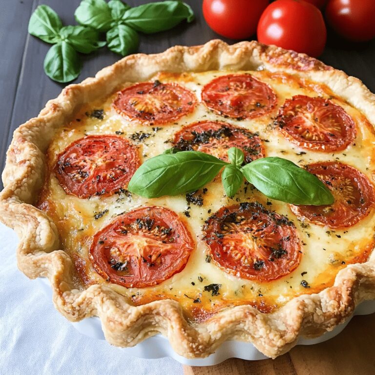 Easy Italian Cheese And Tomato Pie Recipe