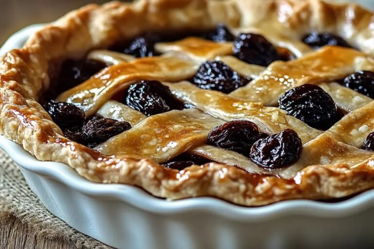 Old-Fashioned Raisin Pie Recipe