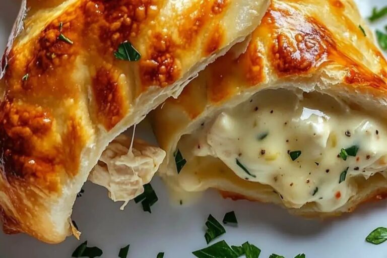 Chicken Alfredo Air Fryer Calzones Recipe