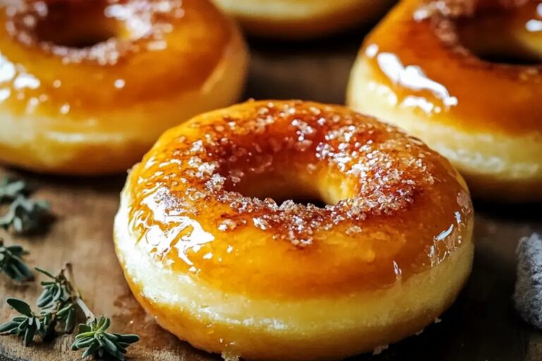 Oven-Baked Donuts With A Creme Brulee Twist Recipe