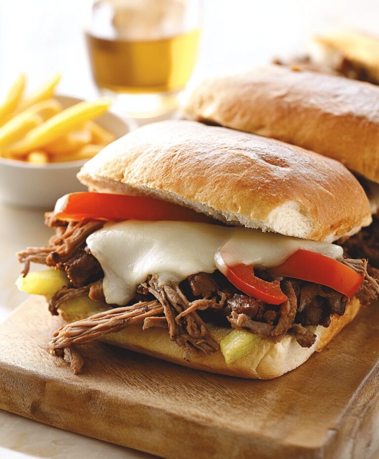 Slow Cooker Italian Beef Sandwiches Recipe