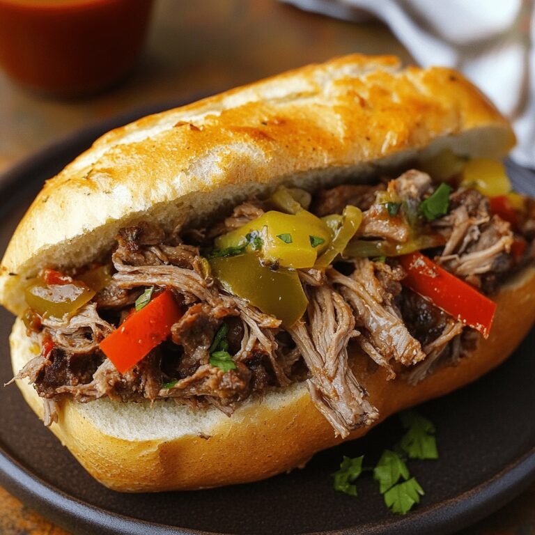 Crockpot Italian Beef Sandwich Recipe