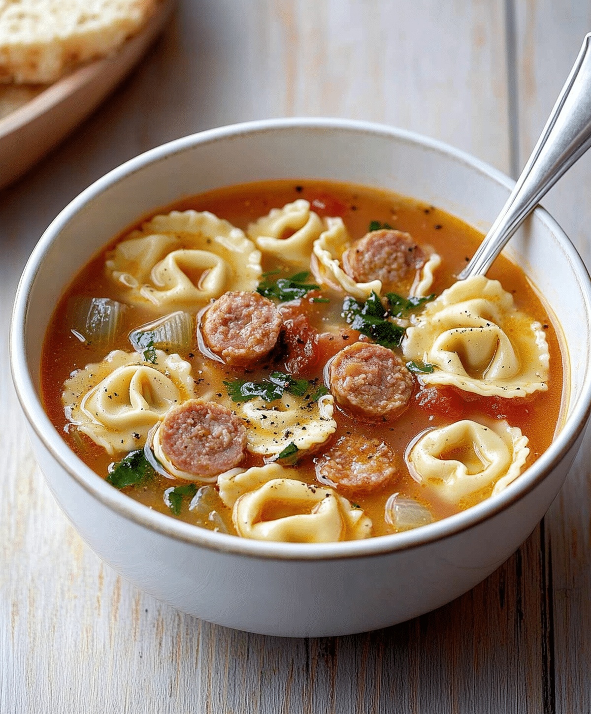 Crockpot Tortellini Soup With Sausage Recipe