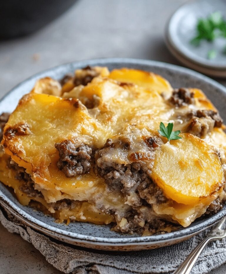 Easy Hamburger Potato Casserole Recipe
