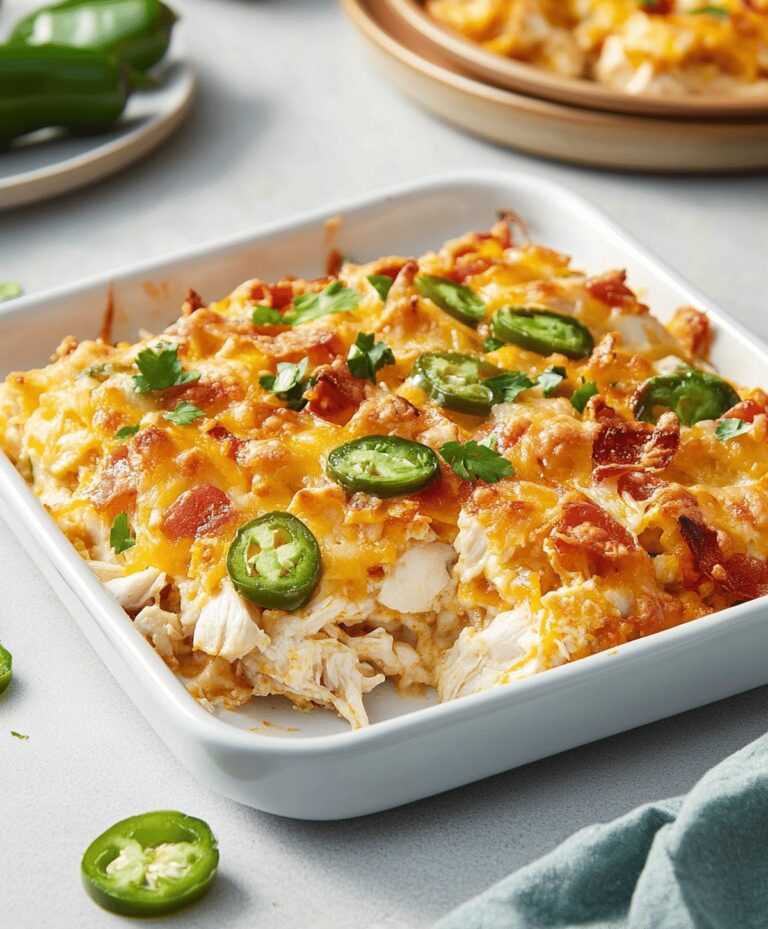 Jalapeno Popper Chicken Casserole Recipe
