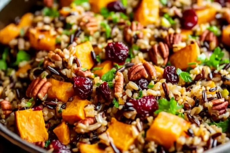 Cranberry Pecan Sweet Potato Wild Rice Pilaf Recipe