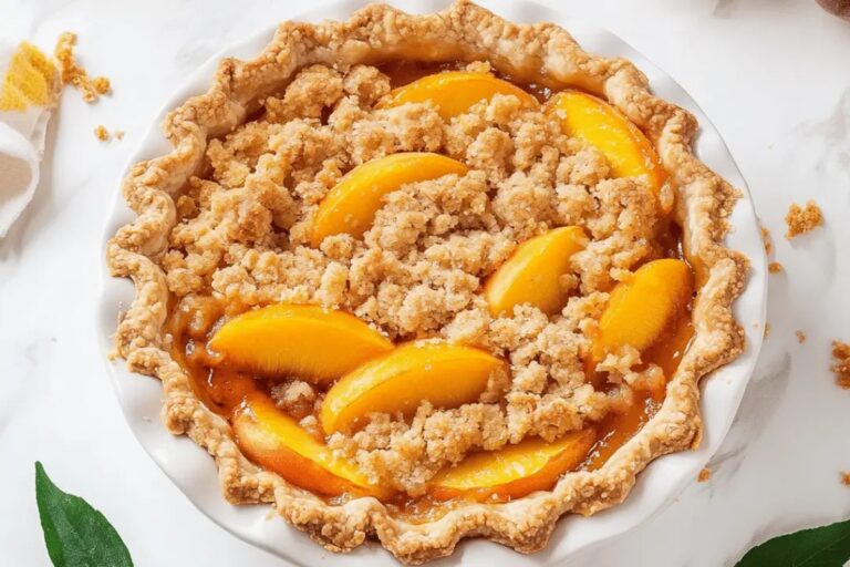 Peach Crumble Pie Recipe