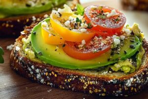 Simple Avocado Toast with Creative Toppings Recipe