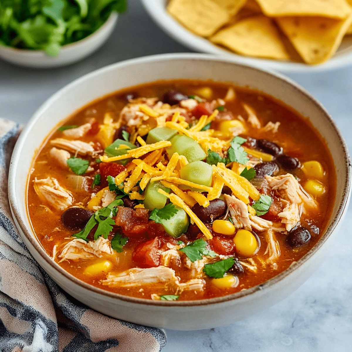 Easy Chicken Taco Soup Recipe