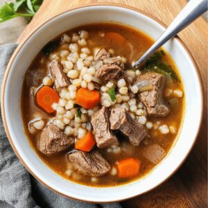Beef Barley Soup Recipe