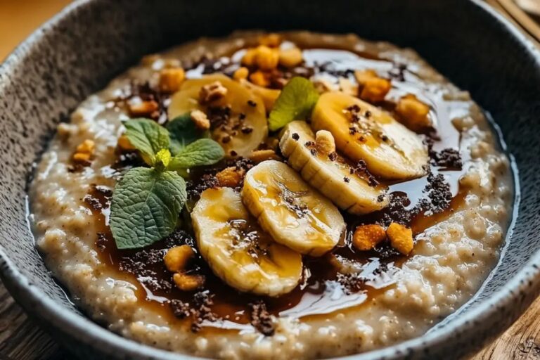 Caramelized Banana Porridge Recipe