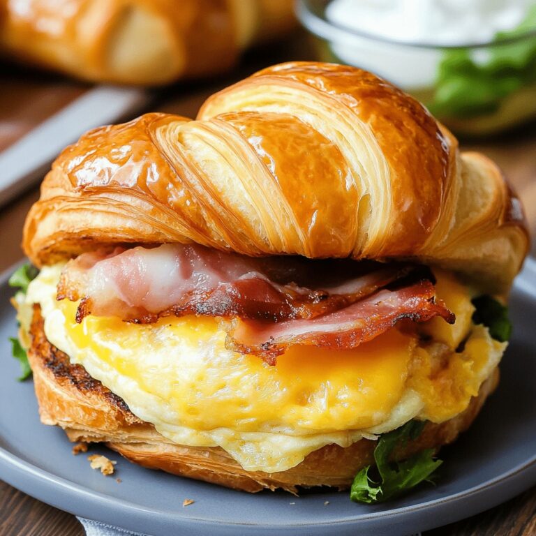 Croissant Breakfast Sandwiches Recipe
