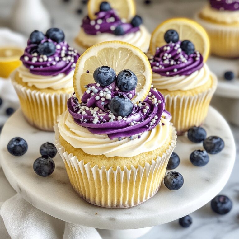 Lemon Blueberry Cupcakes Recipe