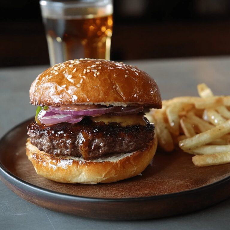 Triple Seared Whiskey Burger Recipe