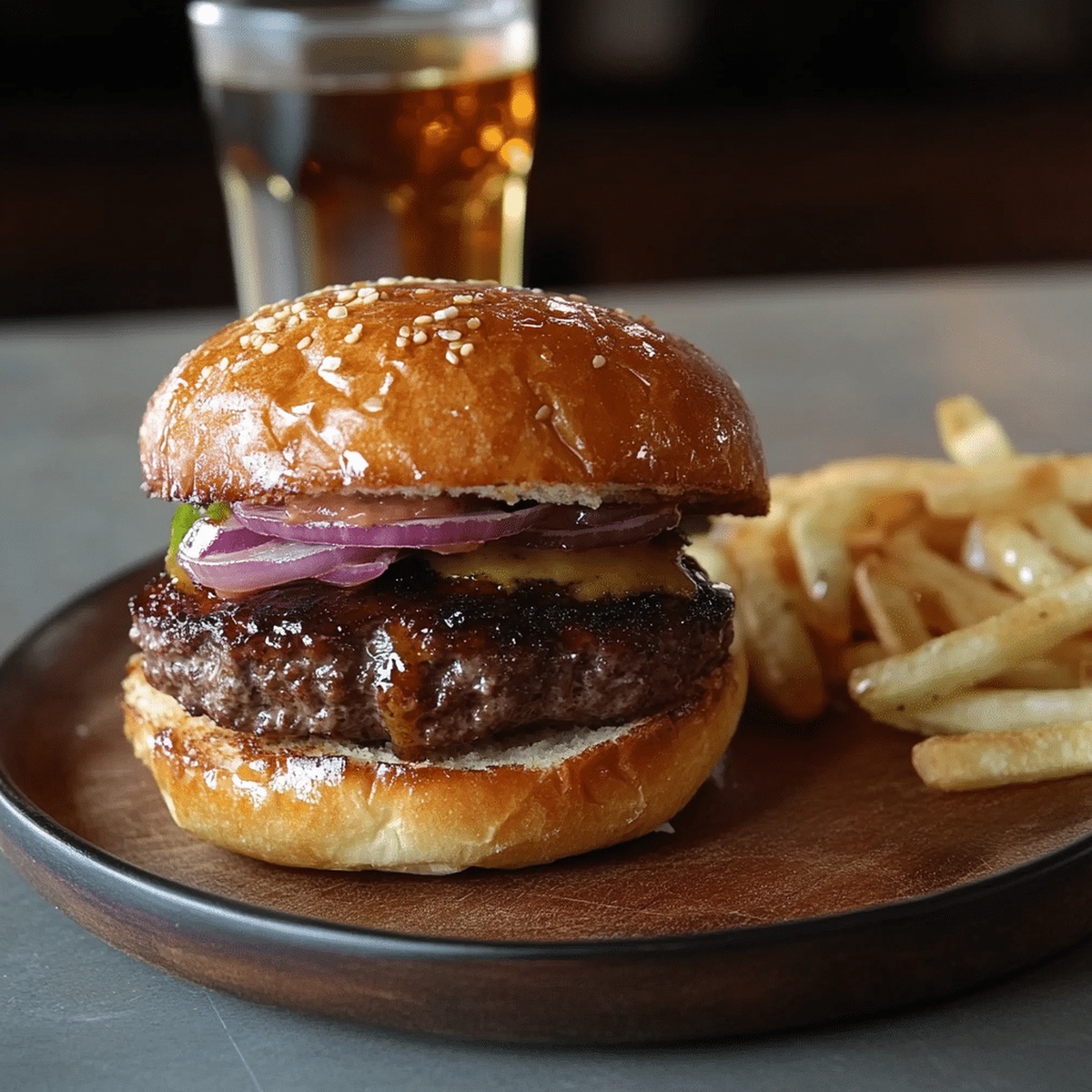 Triple Seared Whiskey Burger Recipe
