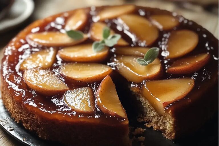 Brown Butter Apple Upside Down Cake Recipe
