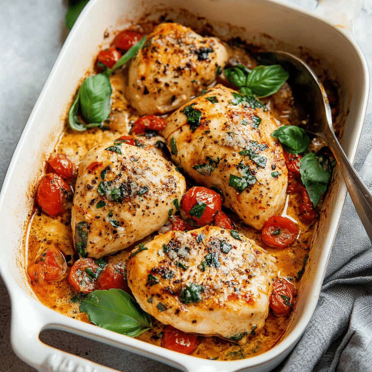 Baked Tuscan Chicken Breasts Recipe