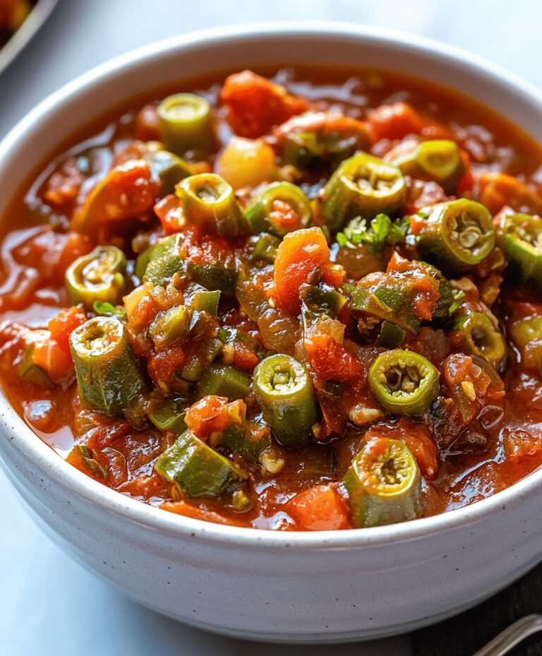 Stewed Okra And Tomatoes Recipe