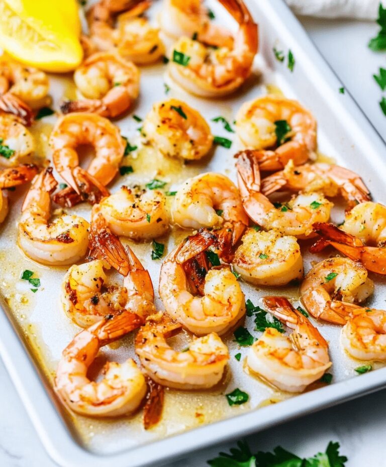 Baked Shrimp With Garlic Lemon Butter Sauce Recipe