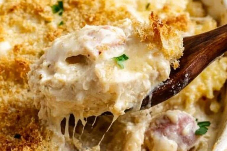 Rich & Creamy Chicken Cordon Bleu Casserole Bake Recipe
