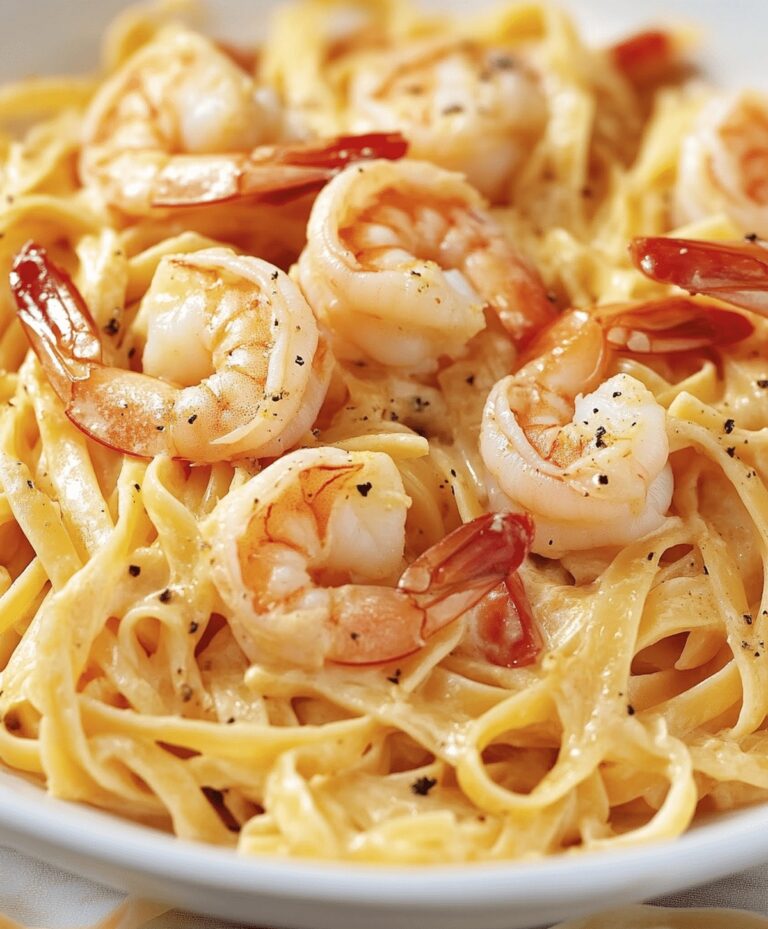 Creamy Lemon Garlic Shrimp Pasta Recipe