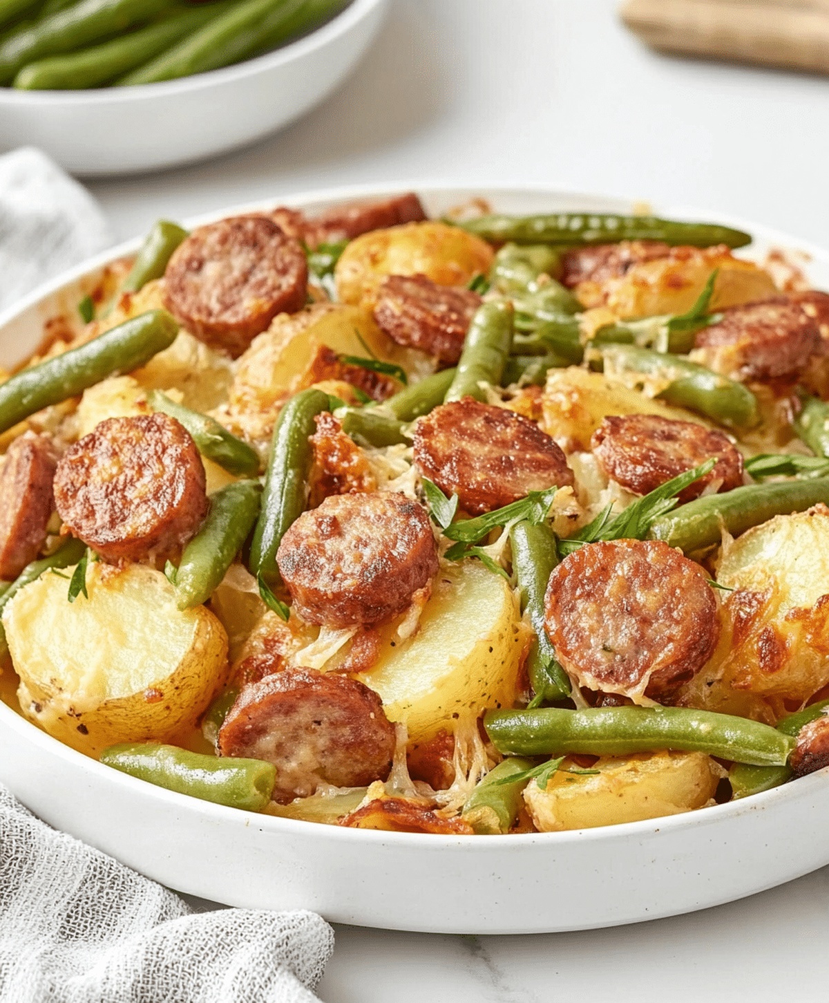 Sausage Green Bean Potato Casserole Recipe