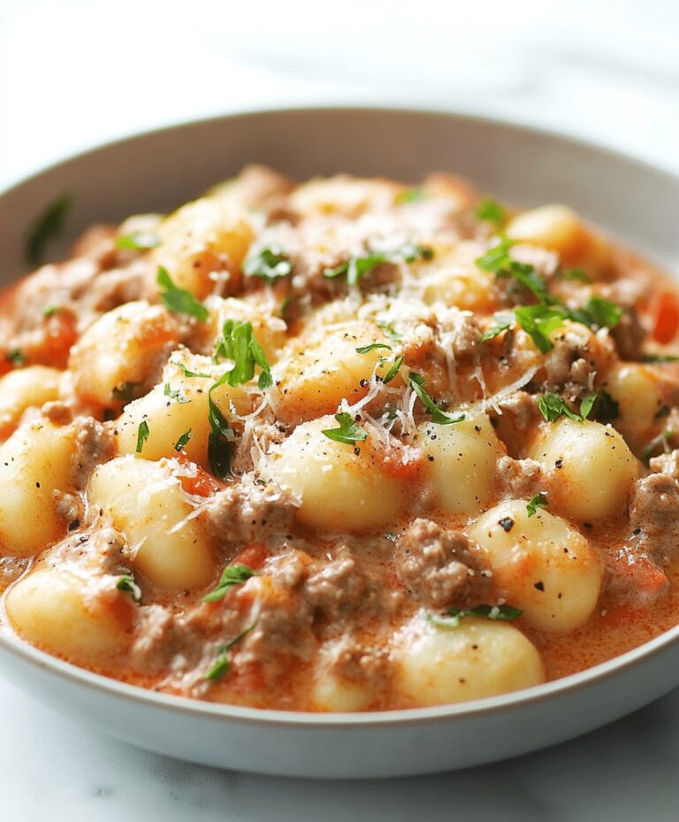Ground Beef Gnocchi Recipe