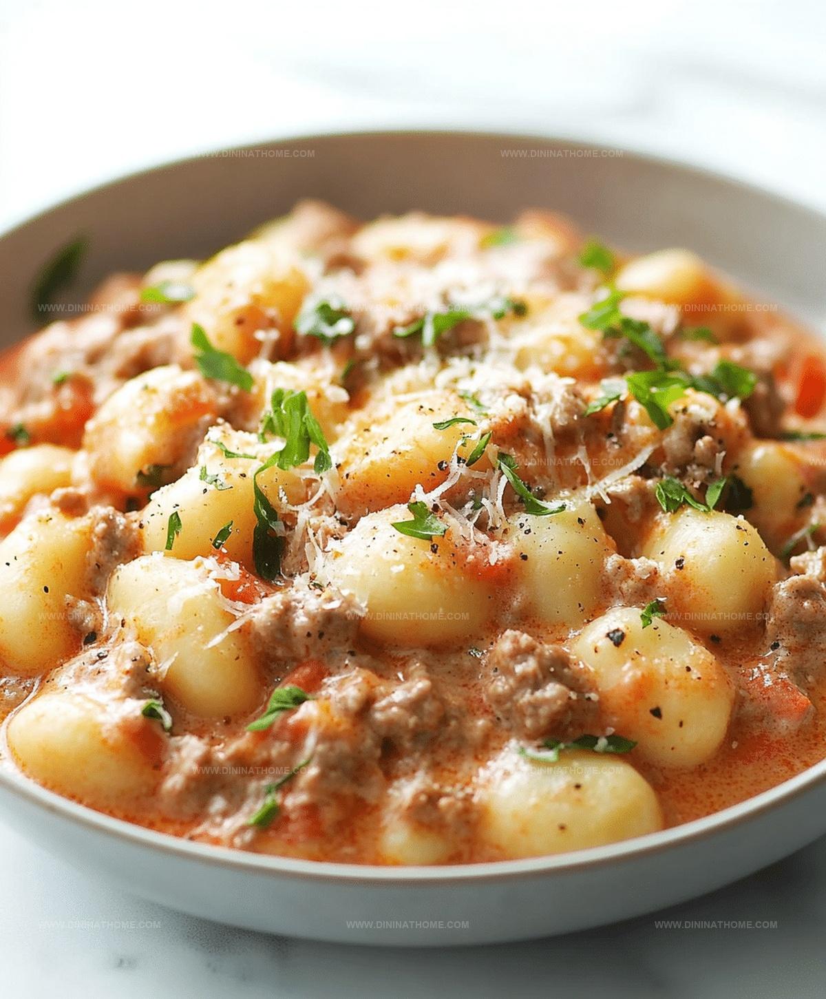 Ground Beef Gnocchi Recipe